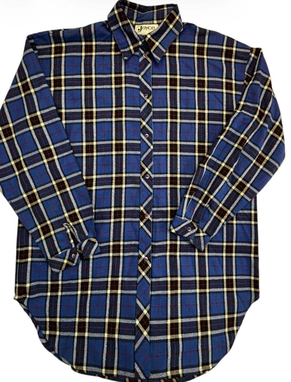 Joyce Vintage Plaid Button Down Shirt Size 14